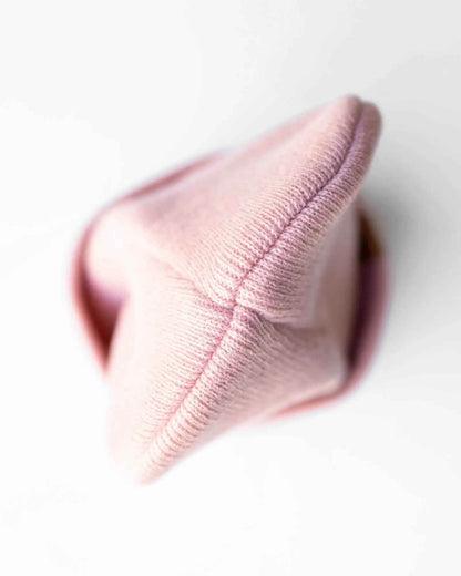 HAAKWEAR Traditional Silent Cuffed Beanie, Pearl Pink