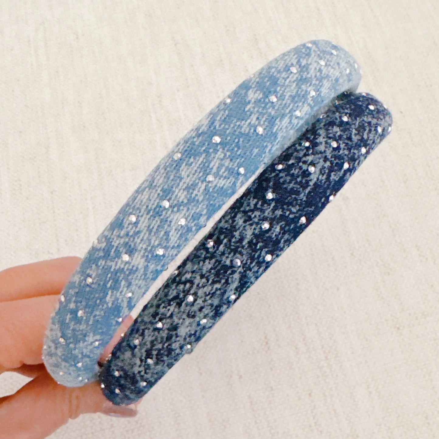 Slim and Shine Jean Headband Set of 2