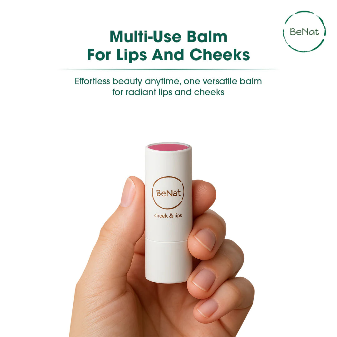 Lip & Cheek Bloom. 2 in 1 Natural Lipstick for Vibrant Color.