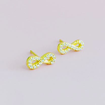 Mini Sparkle Mini Stud Sterling Silver Earrings