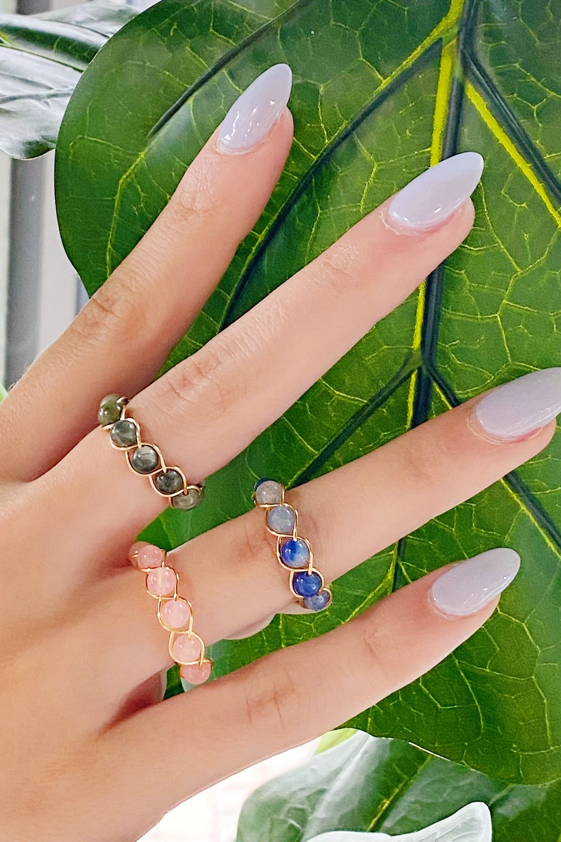 Wired Stone Ring