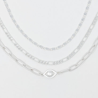 On Trend Chain Anklet, Set of 3