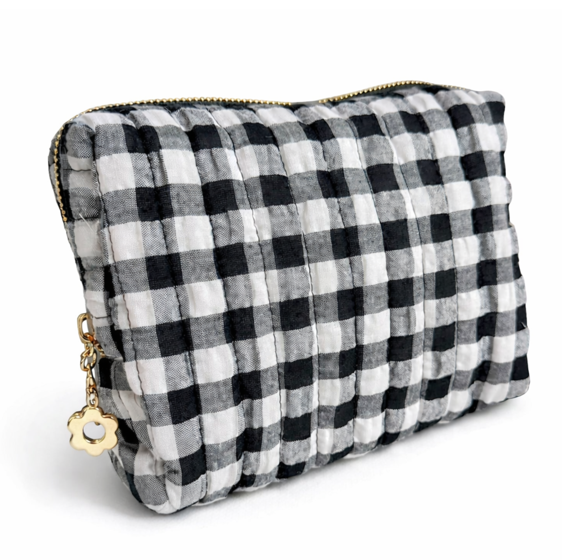 Everyday Color Gingham Cosmetic Bag – Lightweight Travel Pouch