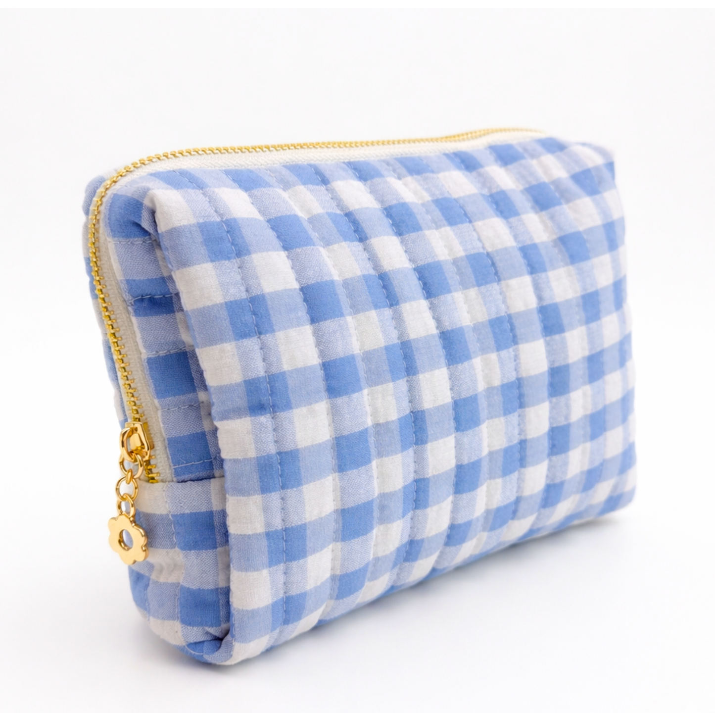 Everyday Color Gingham Cosmetic Bag – Lightweight Travel Pouch