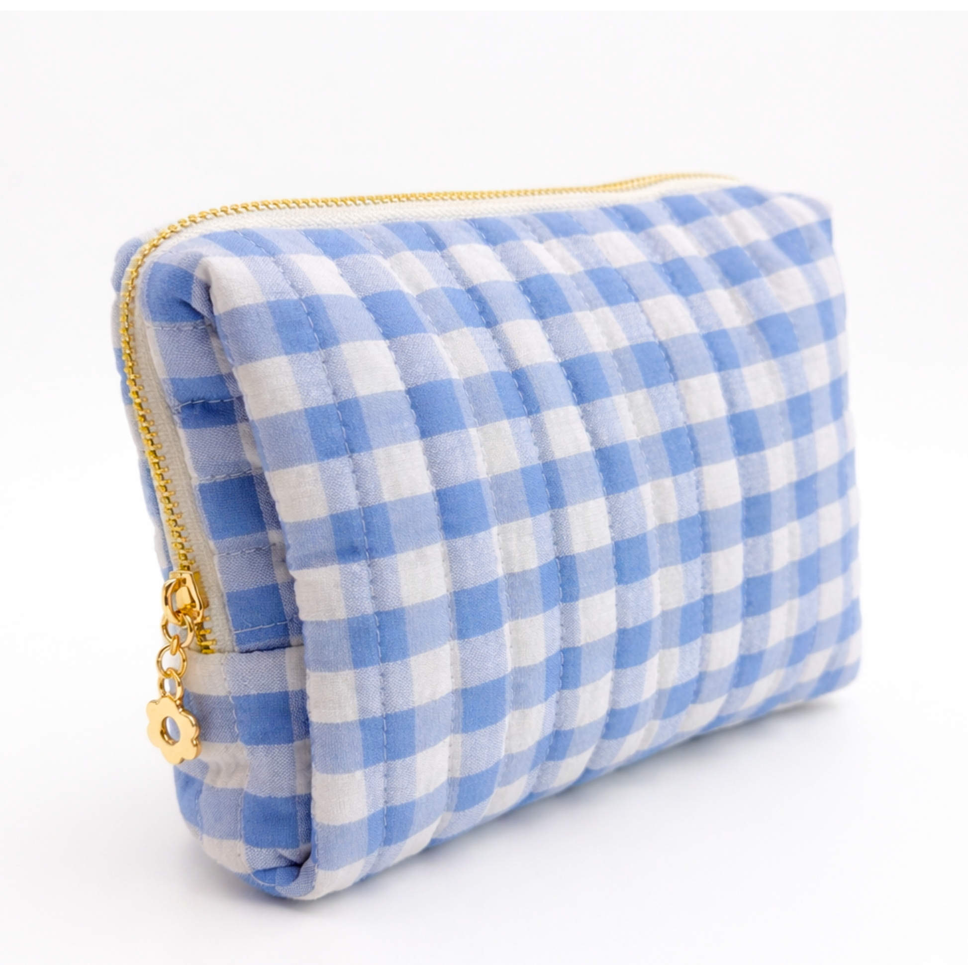 Everyday Color Gingham Cosmetic Bag – Lightweight Travel Pouch
