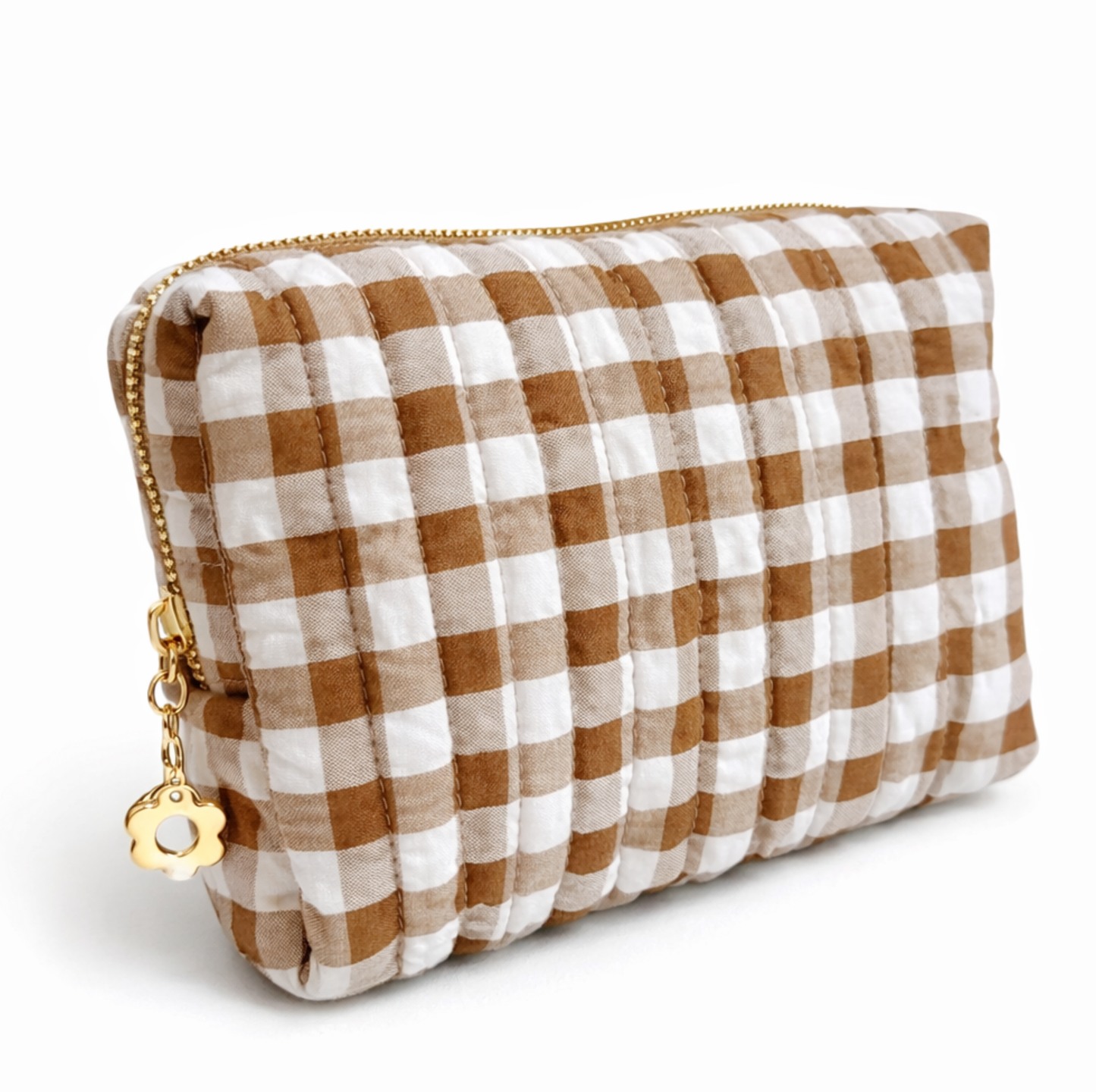 Everyday Color Gingham Cosmetic Bag – Lightweight Travel Pouch
