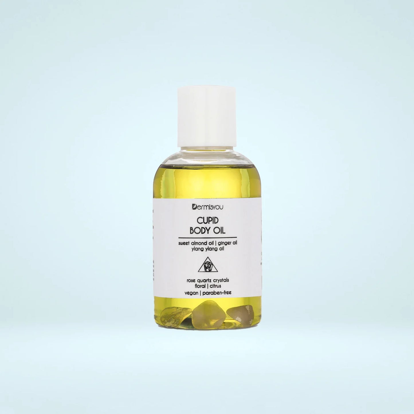 Cupid Moisture Body Oil with Rose Quartz Crystals