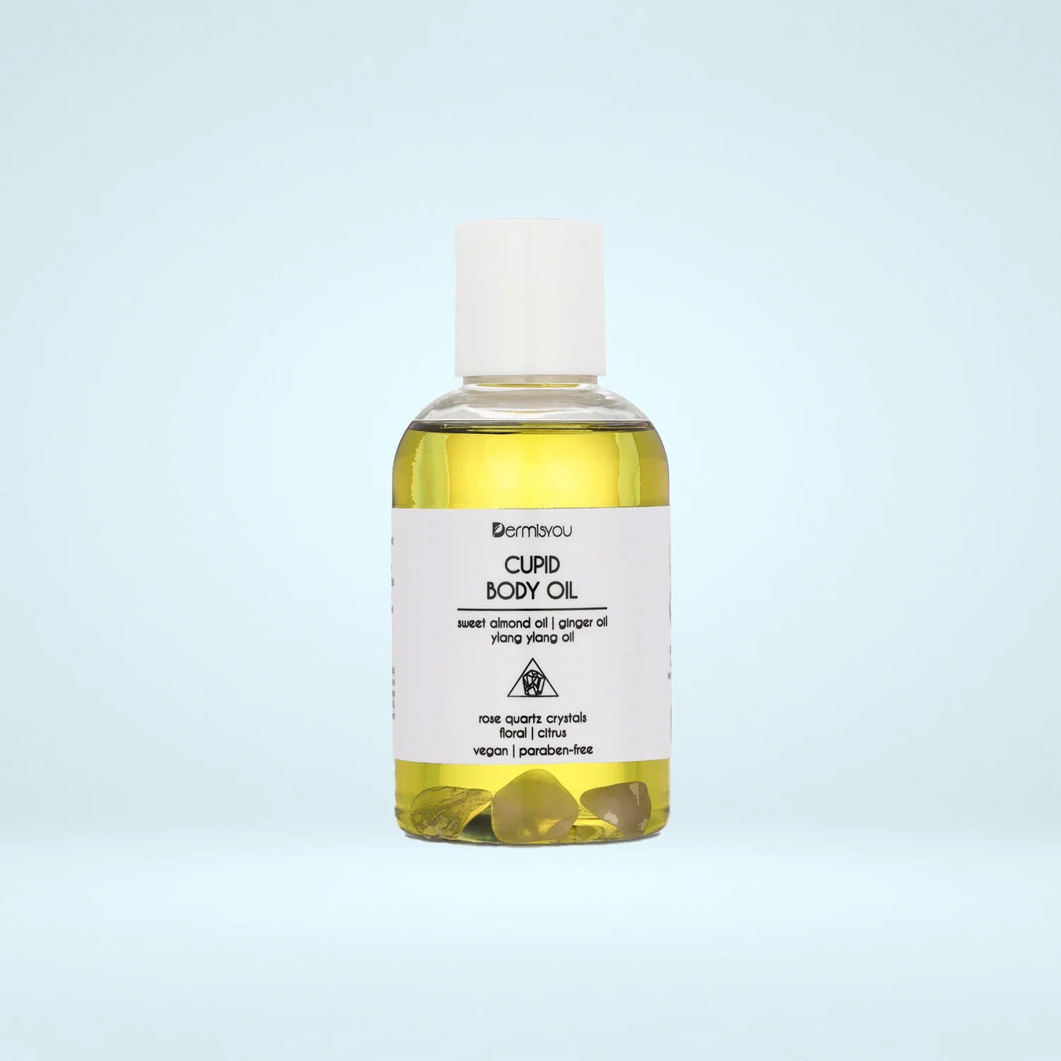 Cupid Moisture Body Oil with Rose Quartz Crystals