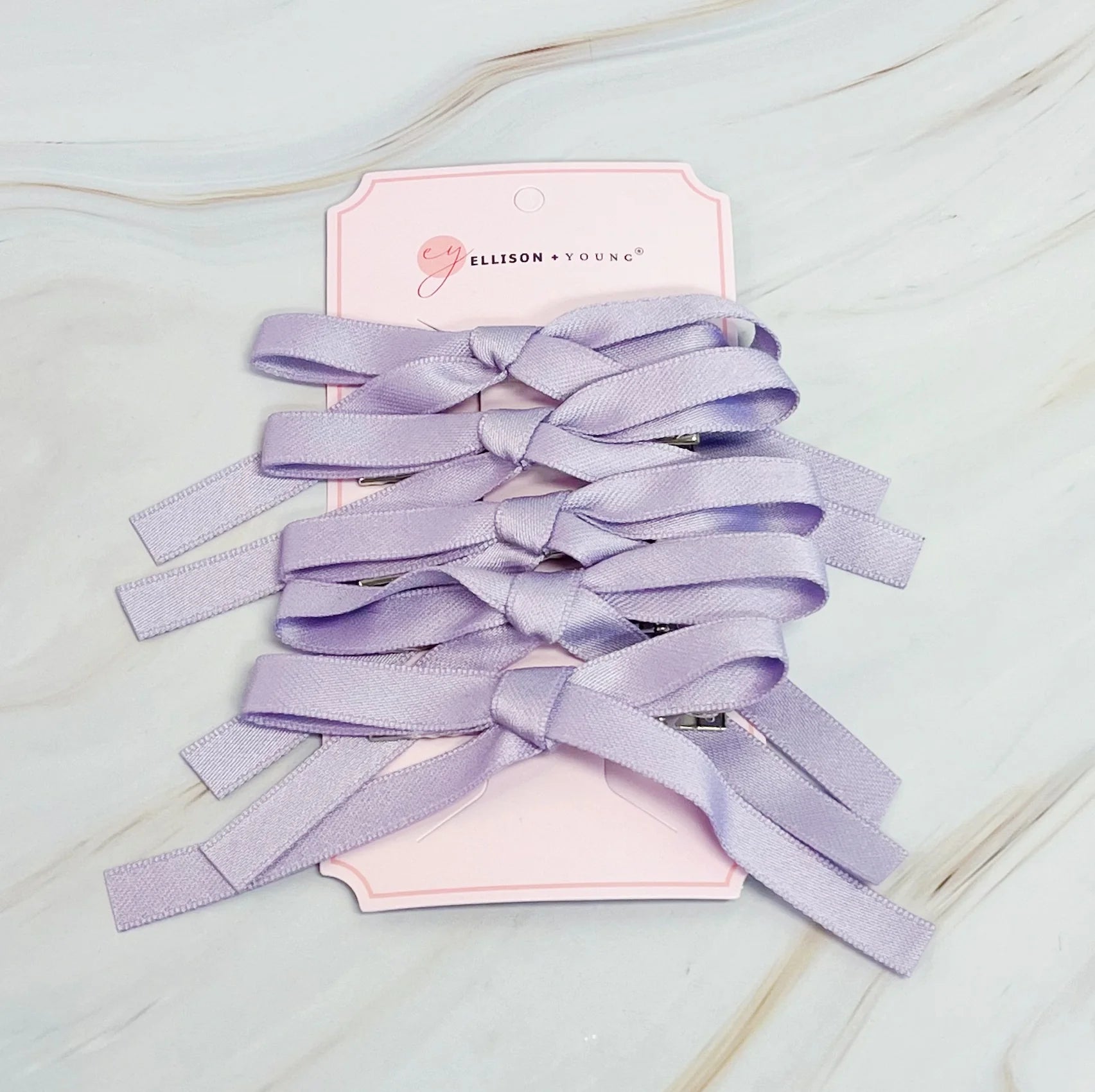 Solid Bow Hair Clip Set of 5